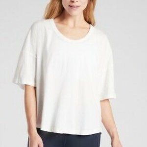 Athleta White T-Shirt L